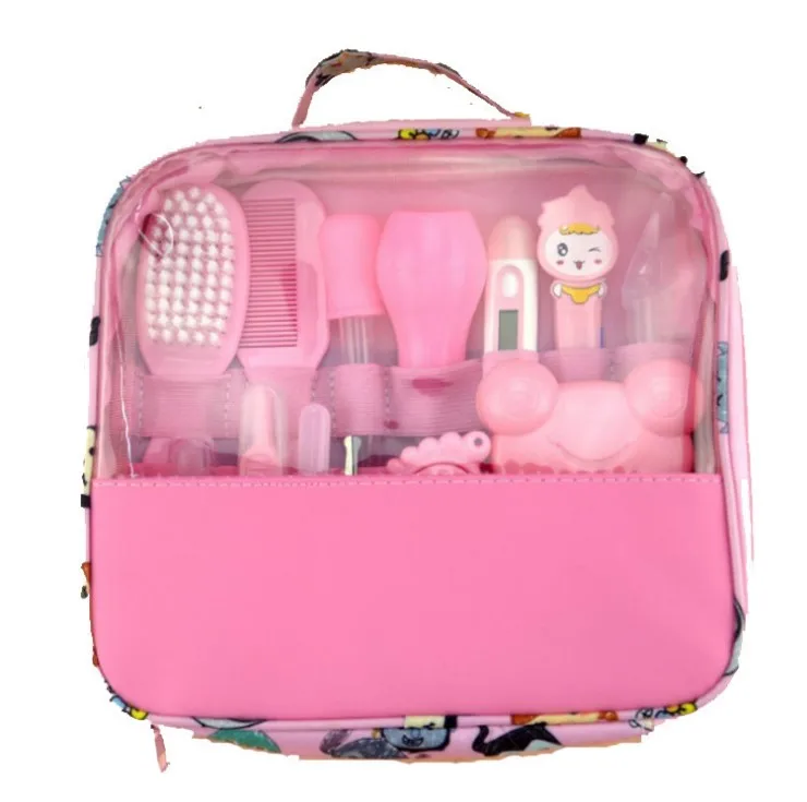 

Baby cleaning and care products 13-piece set in cloth bag, nail clippers and nasal aspirator CAN OEM