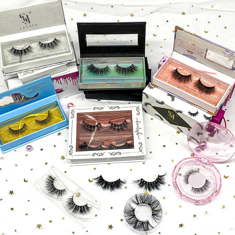 

SY shuying custom lashbox eyelash packaging box lasheswholesale vendor full strip lashes