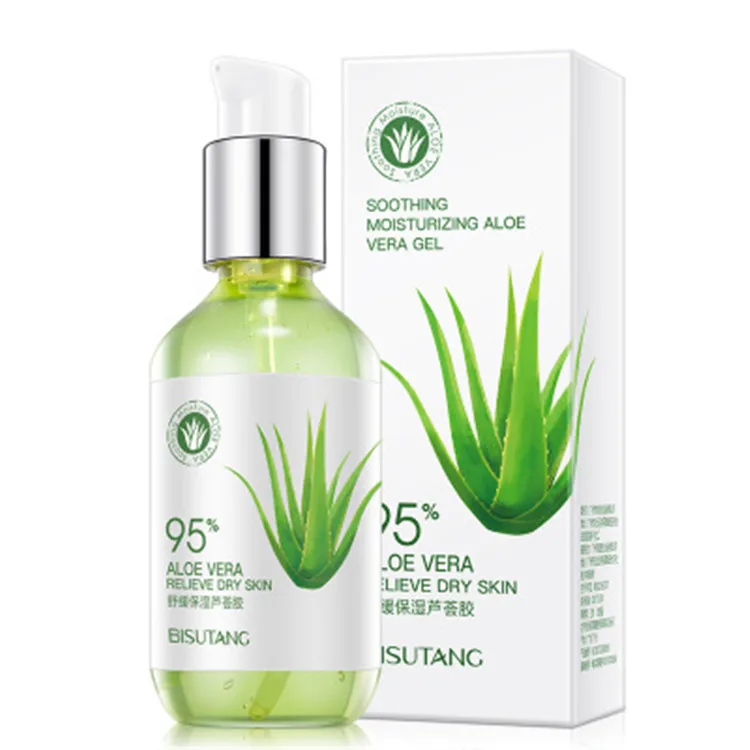 

OEM korea skincare best natural moisturizing soothing organic 100% natural pure aloe vera gel for face after sun repair