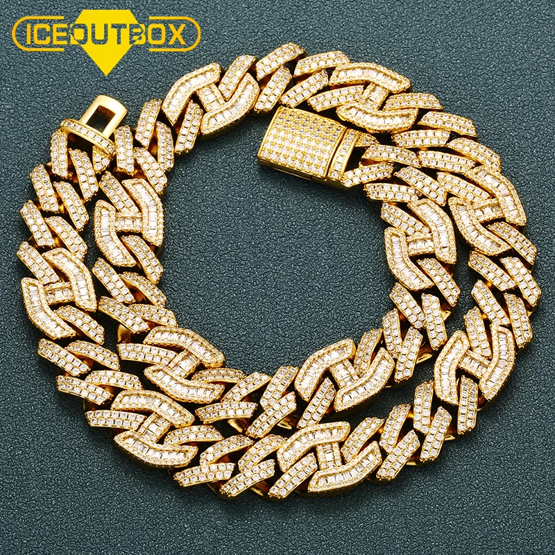 

New Arrival Luxury Hips Hops 15mm Iced Out Bling Bling CZ Cuban Chain Necklace Hip hop for Men Jewelry Wholesale