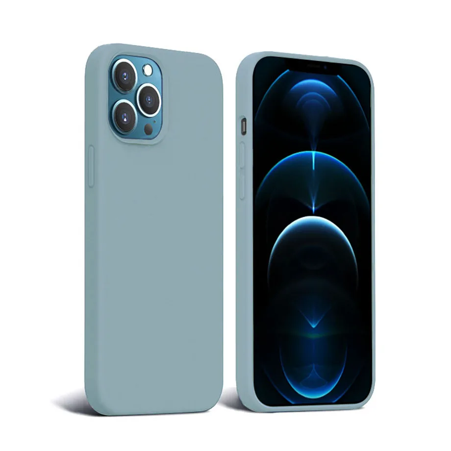 

Original Liquid Silicone Rubber Mobile Phone Case For Iphone 11 12 12 Mini 12 Pro 12 Pro Max, 16 colors