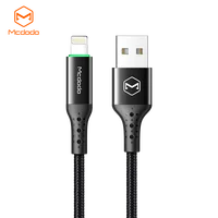 

MCDODO 3th generation smart power-off data cable for iPhone 11,strong nylon braided wire, 3A high current.