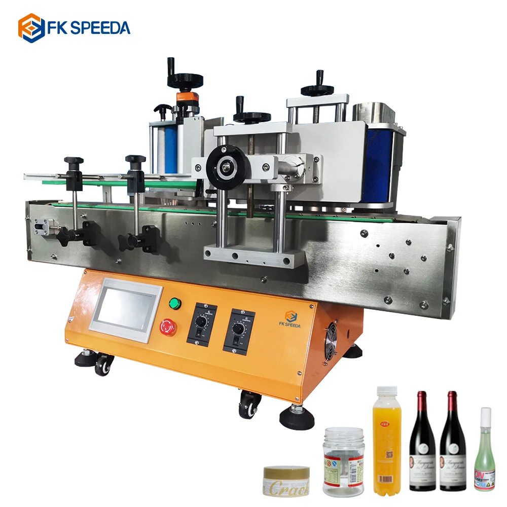

In stock Automatic Desk name label Sticker Labelling machine supplier Desktop Bottle Labeling Machine