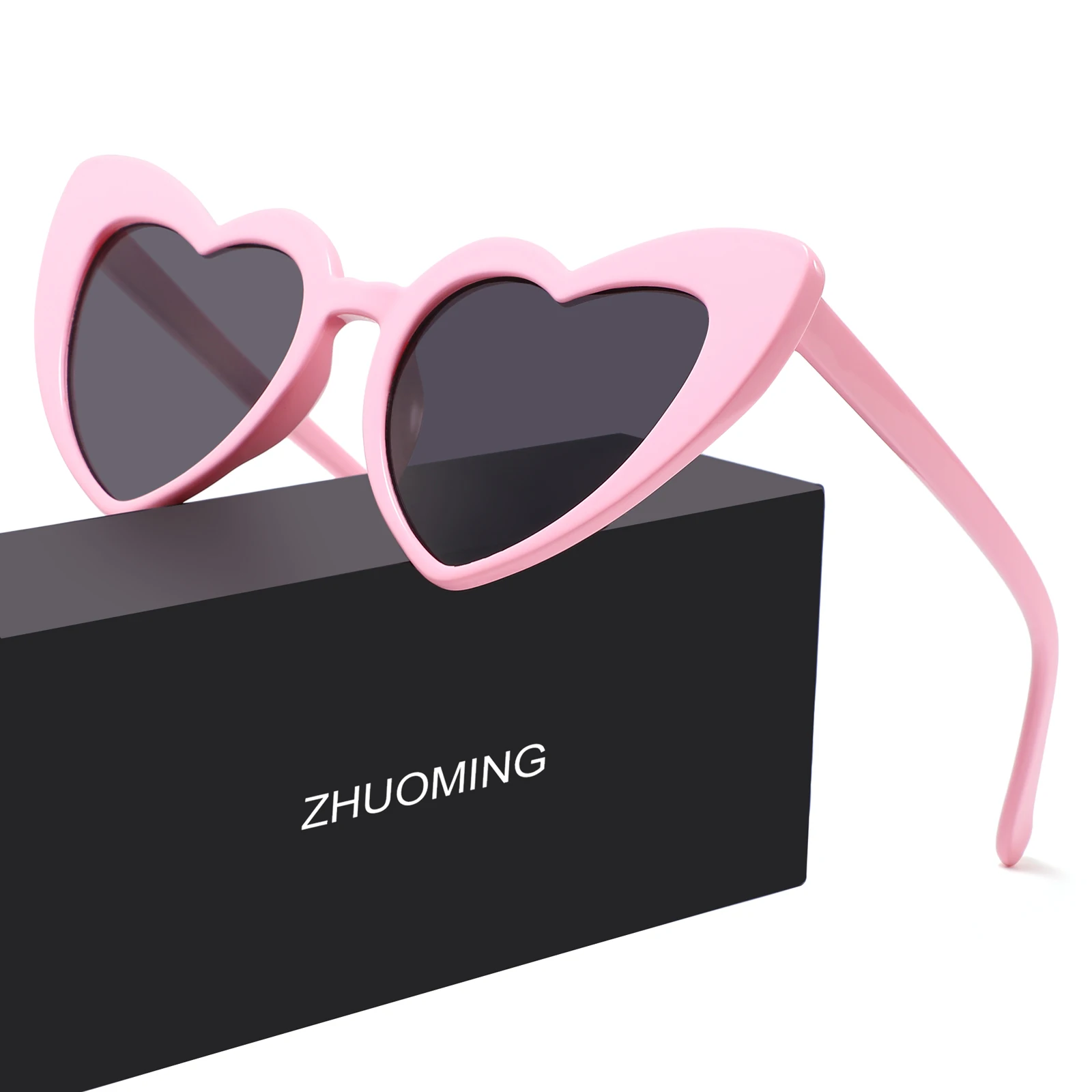 

Party Love Heart Shaped Sunglasses OEM UV400 Cute Sun Glasses Colorful