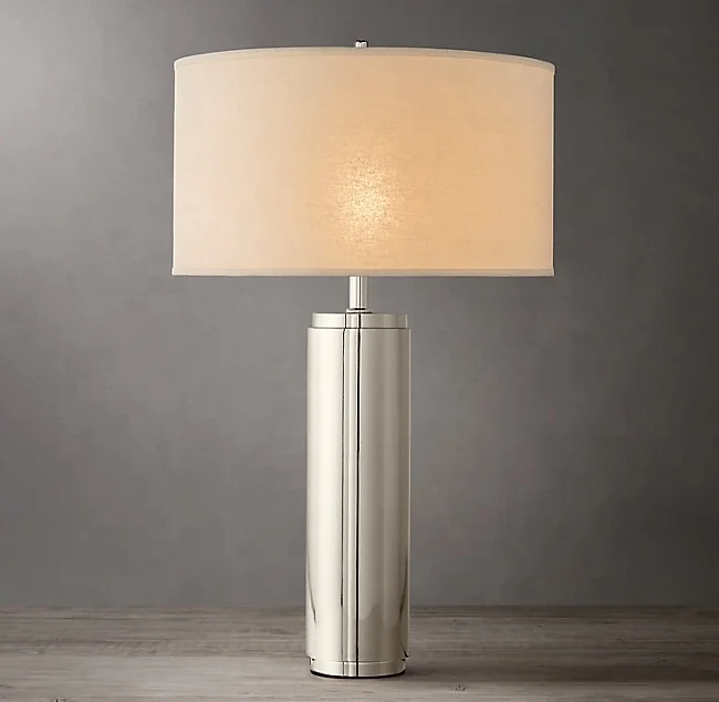 

Decorative Funky Lights Modern Crystal Chandeliers Hotel or Home Led Hand Hardware Cylindrical Column Table Lamp TL1001/1, Nickel silver, gold,vintage brass,bronze