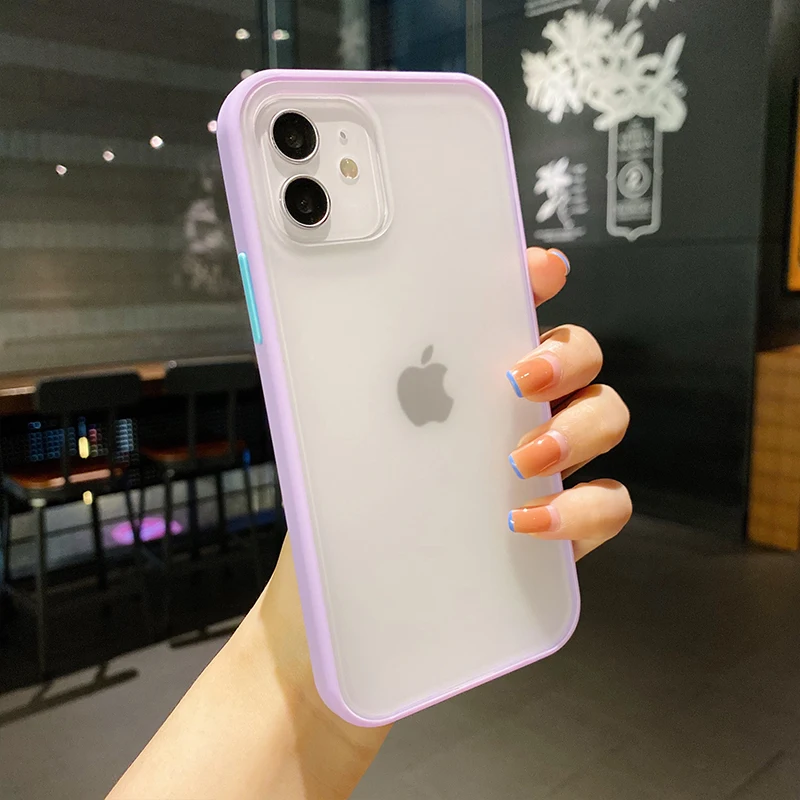 

Anti-drop color frosted phone case, Black, green, blue, pink, grey, rose gold, gold