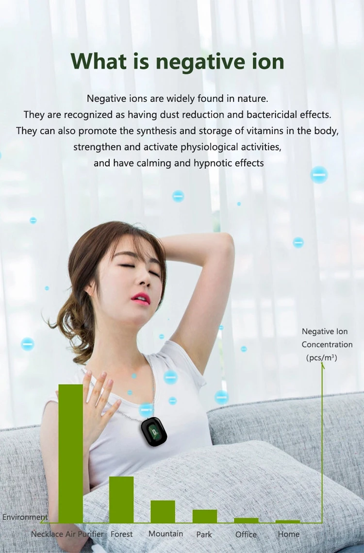 New Negative Ion Air Cleaner Purifiers Ionizer Neck Car Desktop Mini Portable Anion Personal Wearable Necklace Air Purifier