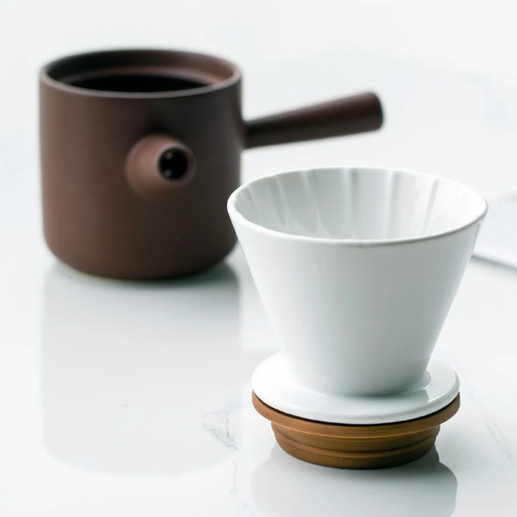 创意手工陶瓷咖啡壶咖啡滤杯套装便携式家用咖啡套装