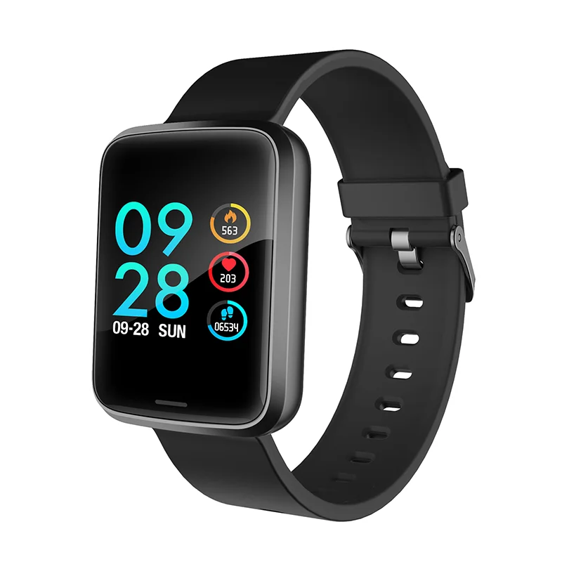 

smartwatch ip68 band H19 2020 Amazon hot waterproof touch screen smart watch sport sports blood pressure Health, Black purple blue gray pink