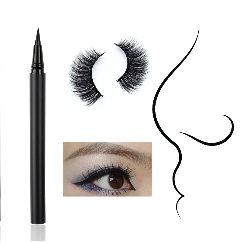 

Best-selling eyeliner lash glue Custom logo-free vegan high-quality long-lasting waterproof clear magnetic eyeliner, Single-color