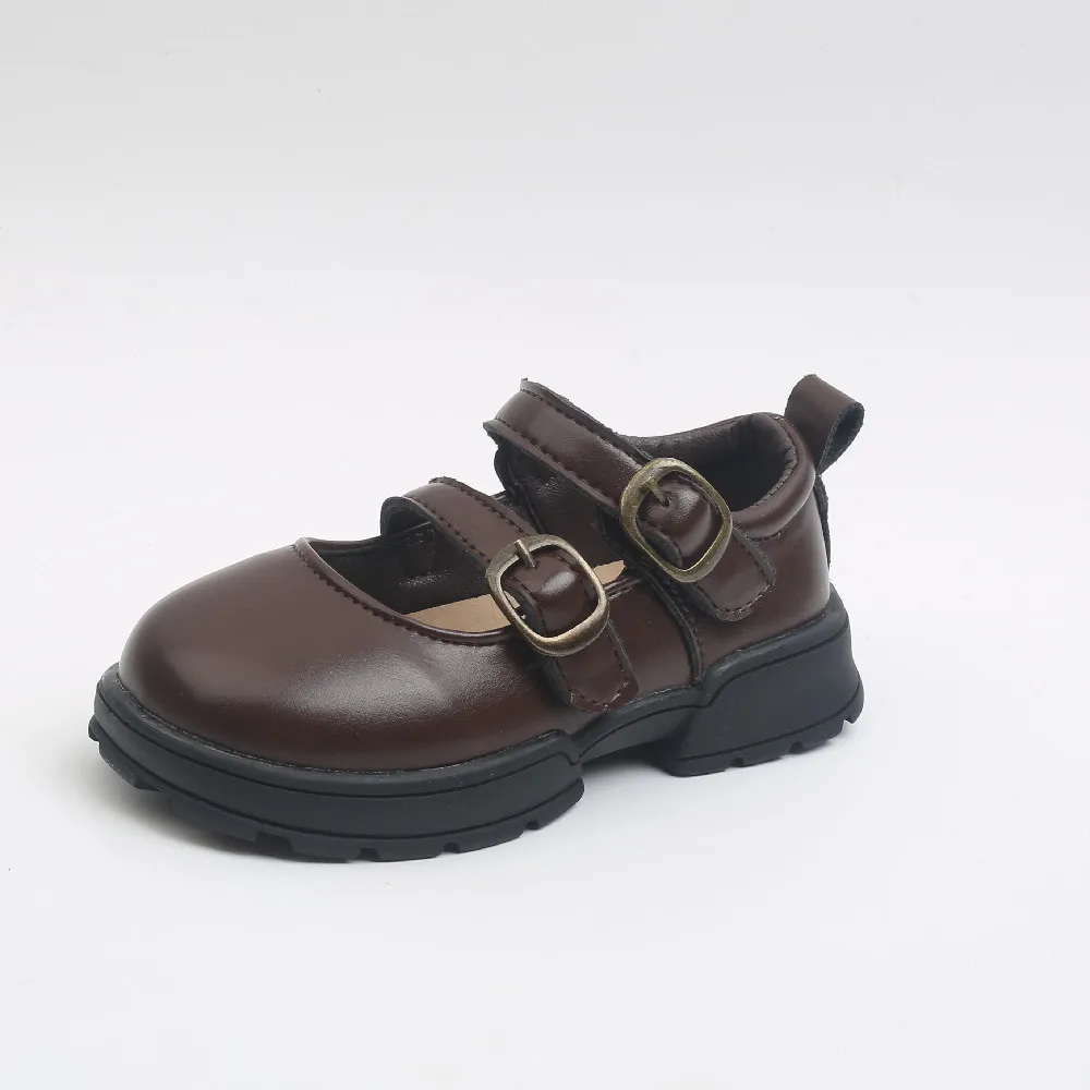 

sh12480a Spring 2022 kids leather dress shoes high quality girls school shoes