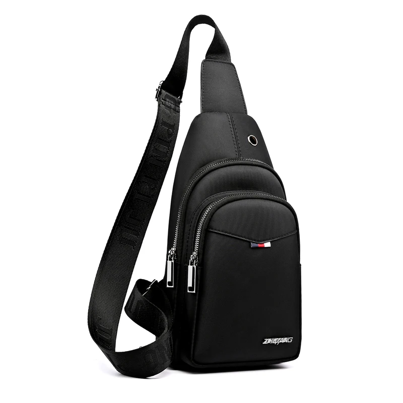 

Fashion Cross Body Oxford Sport Waterproof Smart Utility Running Shoulder Chest Bag, Grey or customized
