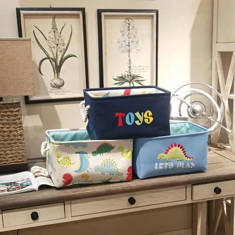 

Waterproof Collapsible storage Basket Canvas Material lundary basket storage for family