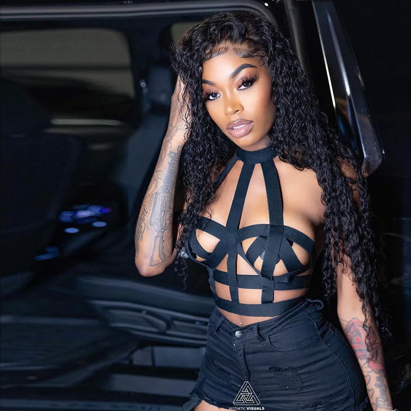 

New Solid Color Nightclub Fashion Sexy Halter Backless Hollow Out Slim Women Vest