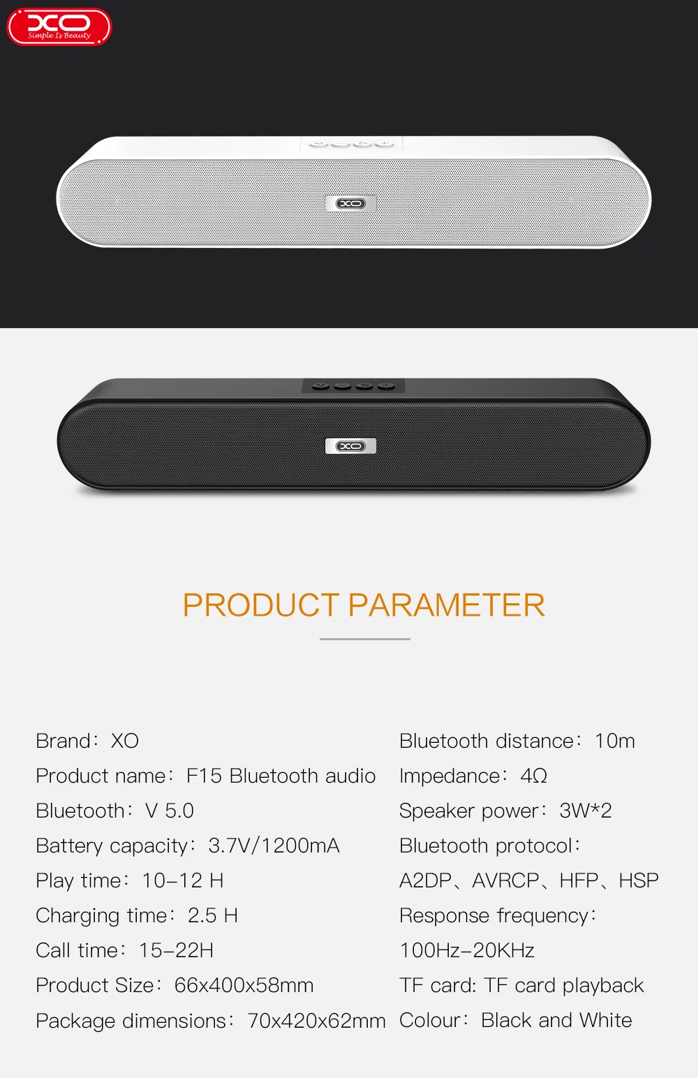 XO-F15 China Speakers Manufacture Long Table Handsfree Speaker Multi-function Connection Dual Sound Wireless Bluetooth Speaker - ANKUX.COM