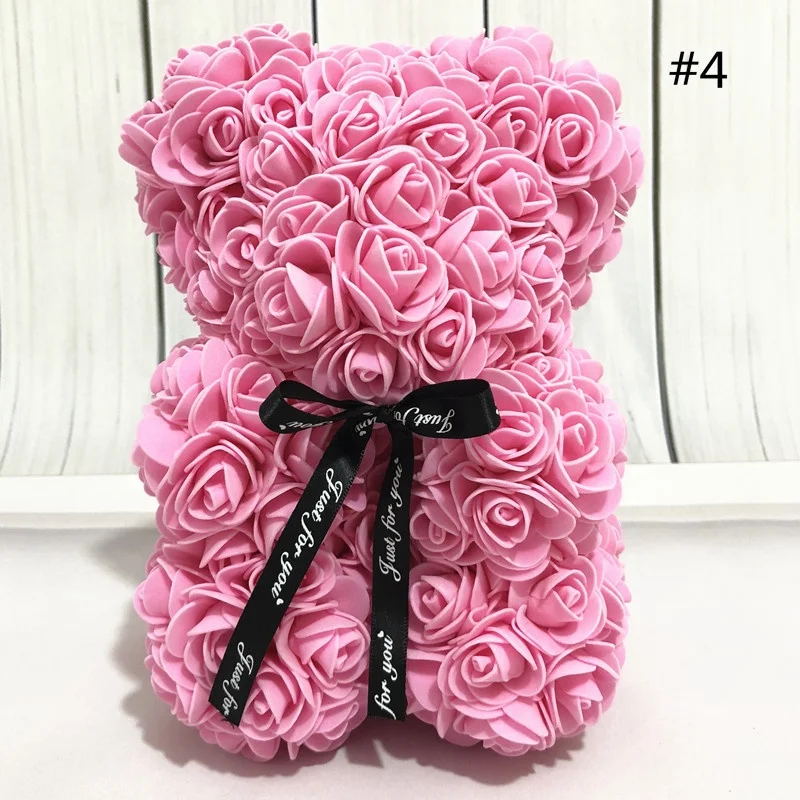 Rose Eternelle Cadeau pour Elle Rose Mickey Bouquet Artificielle PE /À La Main /Éternelle Rose Fleur Ours Poup/ées D/écoration De F/ête De Mariage Cadeau De Saint Valentin Rose
