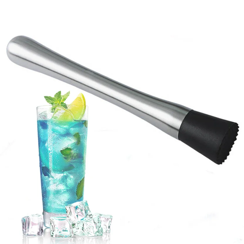 Home Bar Tool 304 Stainless Steel Muddler For Cocktails Mojitos And