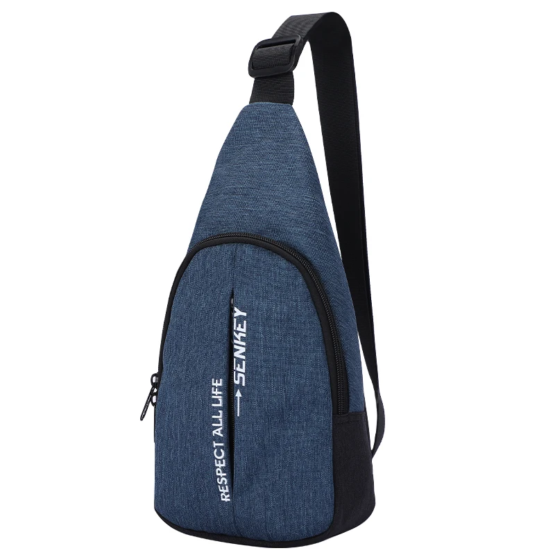 

2021 Waterproof Oxford Single Shoulder Sling Bag Cross-body Bag Men Chest Bag