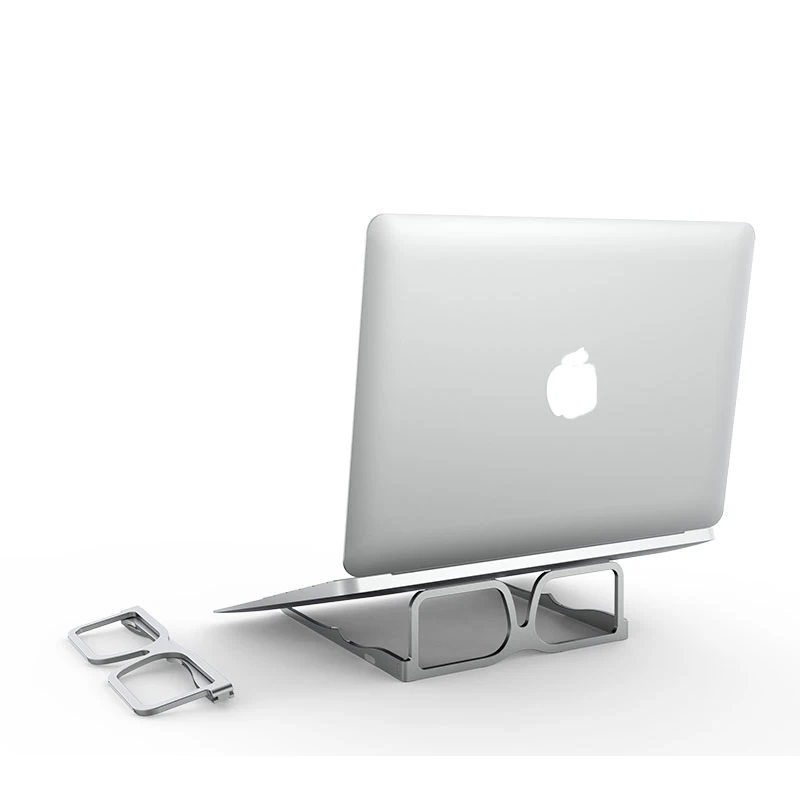 

R-Just Portable Laptop Stand Adjustable Tablet Holder Foldable Glasses Bracket Aluminum Laptop For Notebook Within 16 Inch, Silver