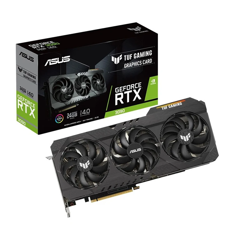 

Stock ASUS TUF-RTX 3090-24G-Gaming Graphics Card With 24GB GDDR6X Support 8K Monitor 19.5 Gbps Memory Speed ASUS RTX 3090
