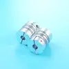 JT40C D40mm JT40C-8-8 Slit Flexible Coupling Clamping Type Bore Diameters 8 and 8 mm Aluminum 7075 for Encoder Step Motor CNC