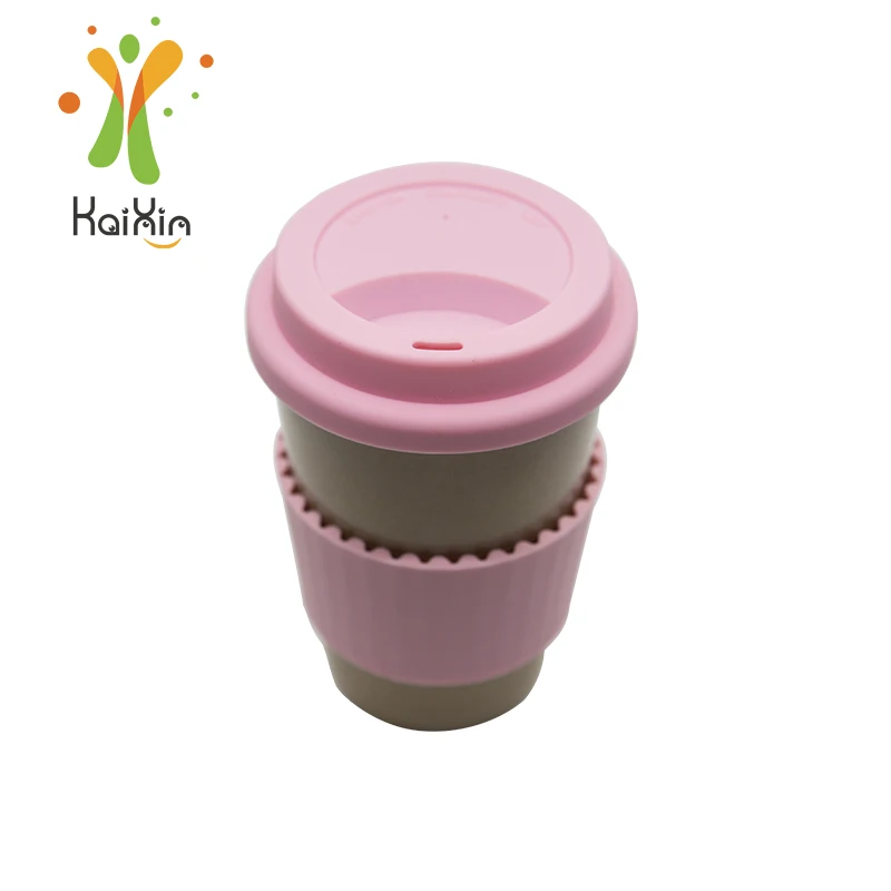 

Eco friendly bpa free rice husk bamboo fiber biodegradable big tea cup mug, Rice husk natural color