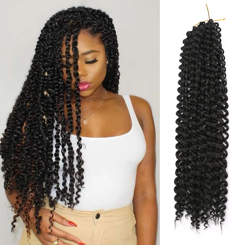 

Best Quality Crochet Braid Hair Synthetic Crochet Passion Twist Water Wave