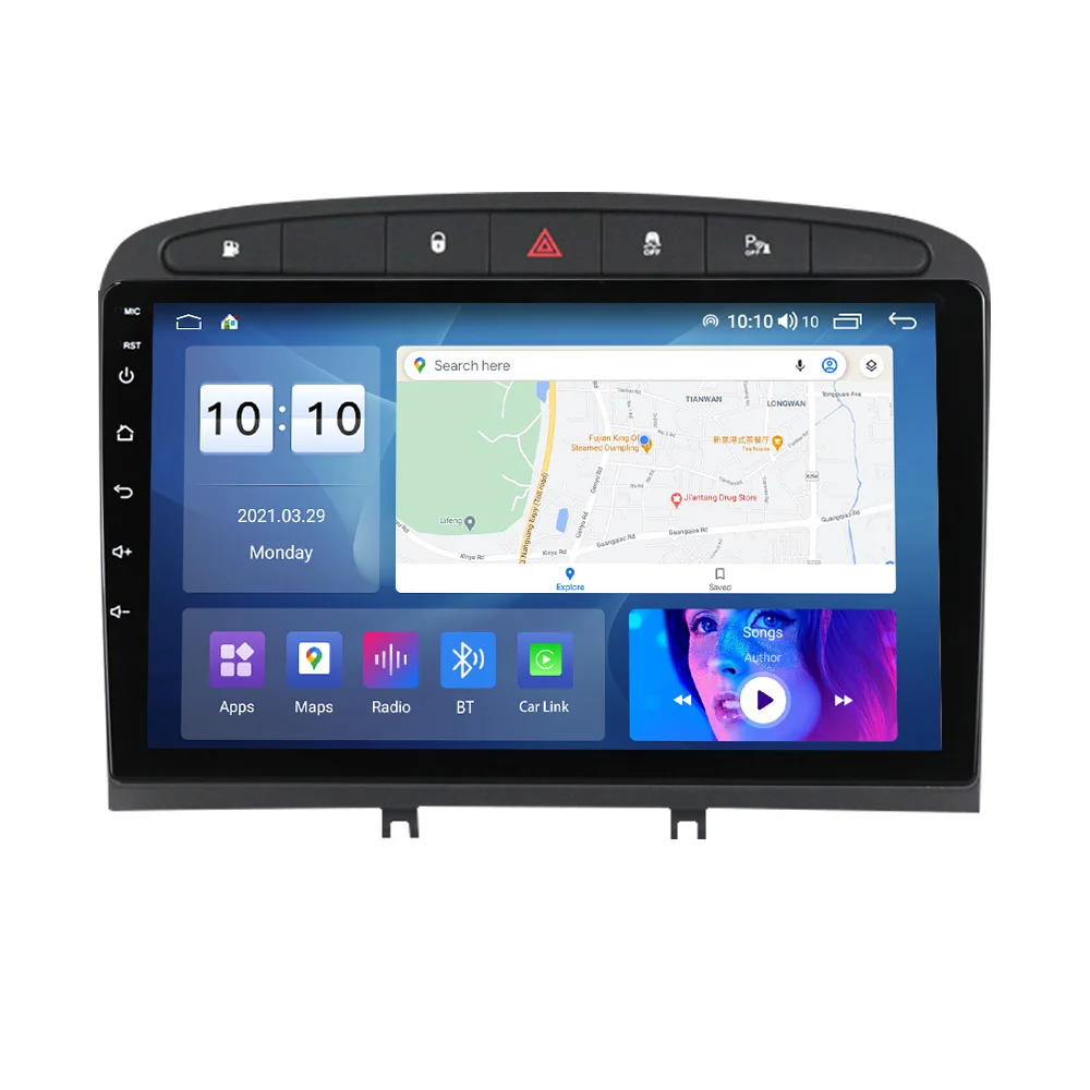 

Russia Warehouse Fast Delivery Android Car Player For Peugeot 408 Car Multimedia Stereo Audio GPS Navi Auto Radio 9inch