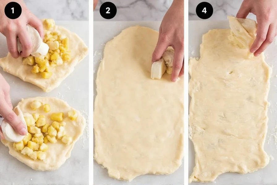 Step-by-step preparation of pepper puffs dough showing smooth, elastic texture before portioning