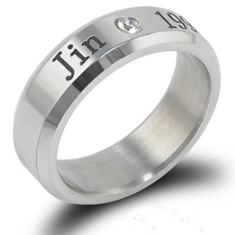

wholesale fashion jewelry charm BTS stainless Steel Rings, Picture