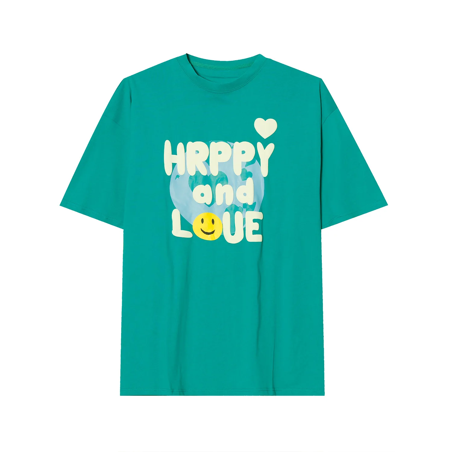 

Men's Colorful 3d puff print oversized tshirt foam screen printing t shirts for men, Customized color
