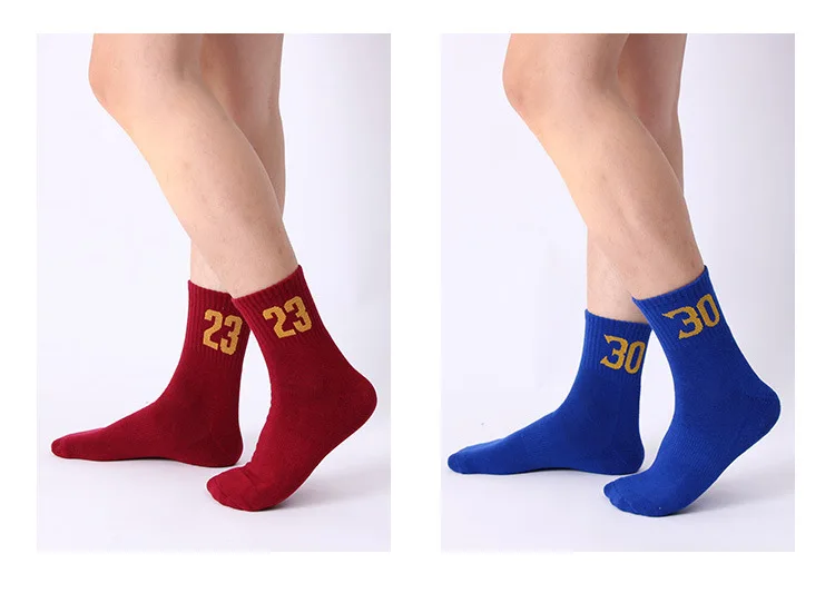 Custom Made Player Number Color Boys Men Basketball Crew Sports Socks Buy Sport Socks,Boys