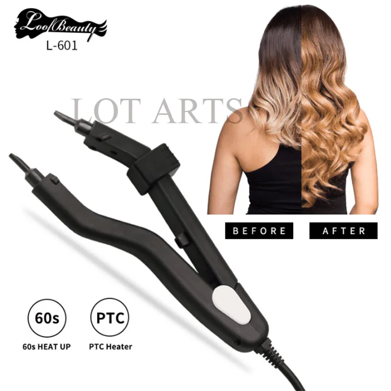 

Hair Extension Tools, connector for Stick & Nail Hair extension, 260 degrees adjustable temperature hair connector, Black, purple, pink, black, silvery