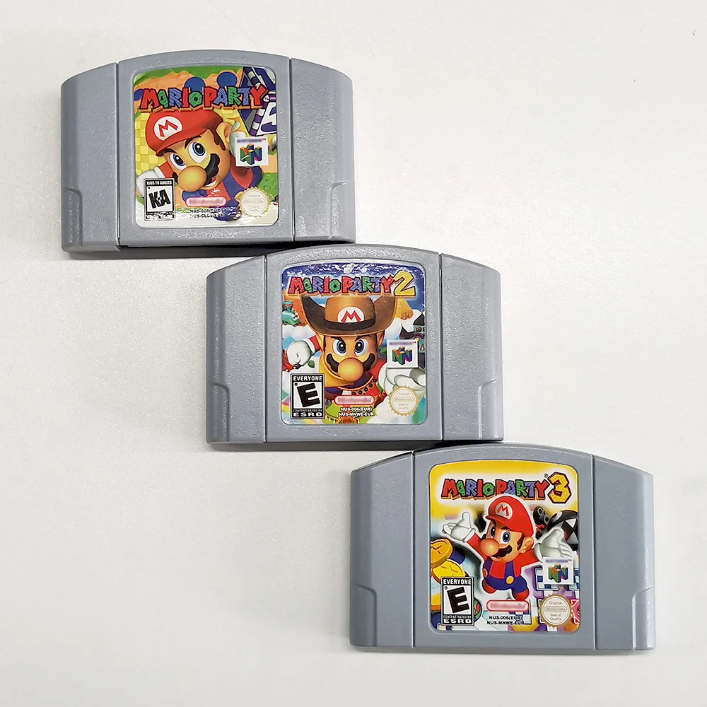 

Mario Party 1 2 3 64 N64 Video Game System Cartridge N64 Games for Nintendo 64/