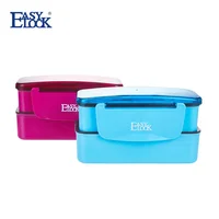 

[750ml 25.3oz 3cup]EasyLock Double Layer Children School Bento Lunch Box for Kids
