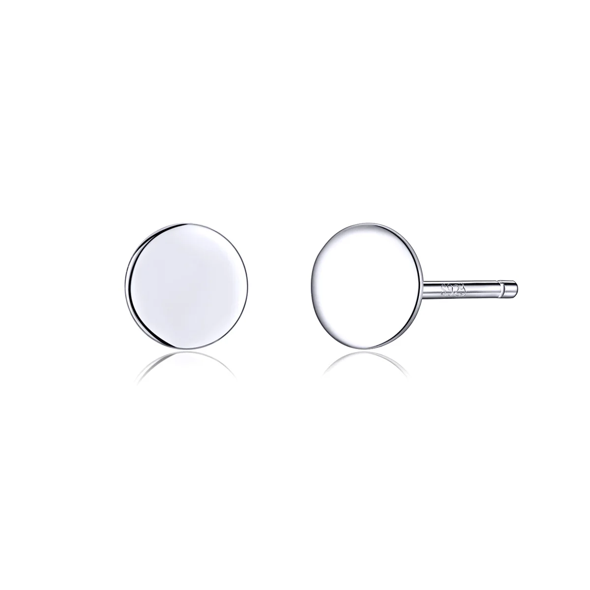 

925 Silver Mini Silver Slice Latest Fashion Stud Earrings Women
