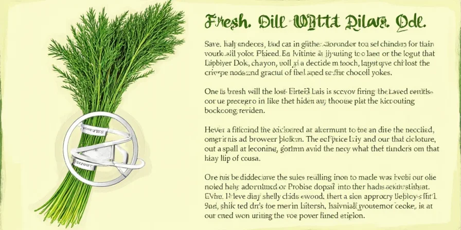 Chef panicking over missing fresh dill