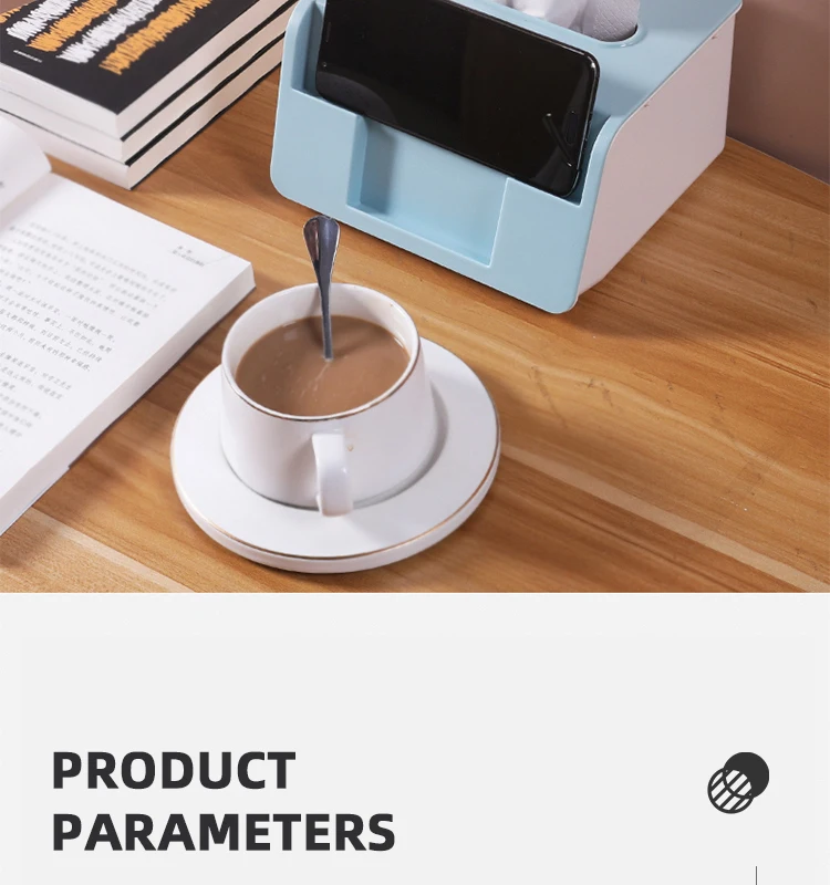 Shuangqing Factory Hot selling Plastic tissue box paper holder mobile phone holder