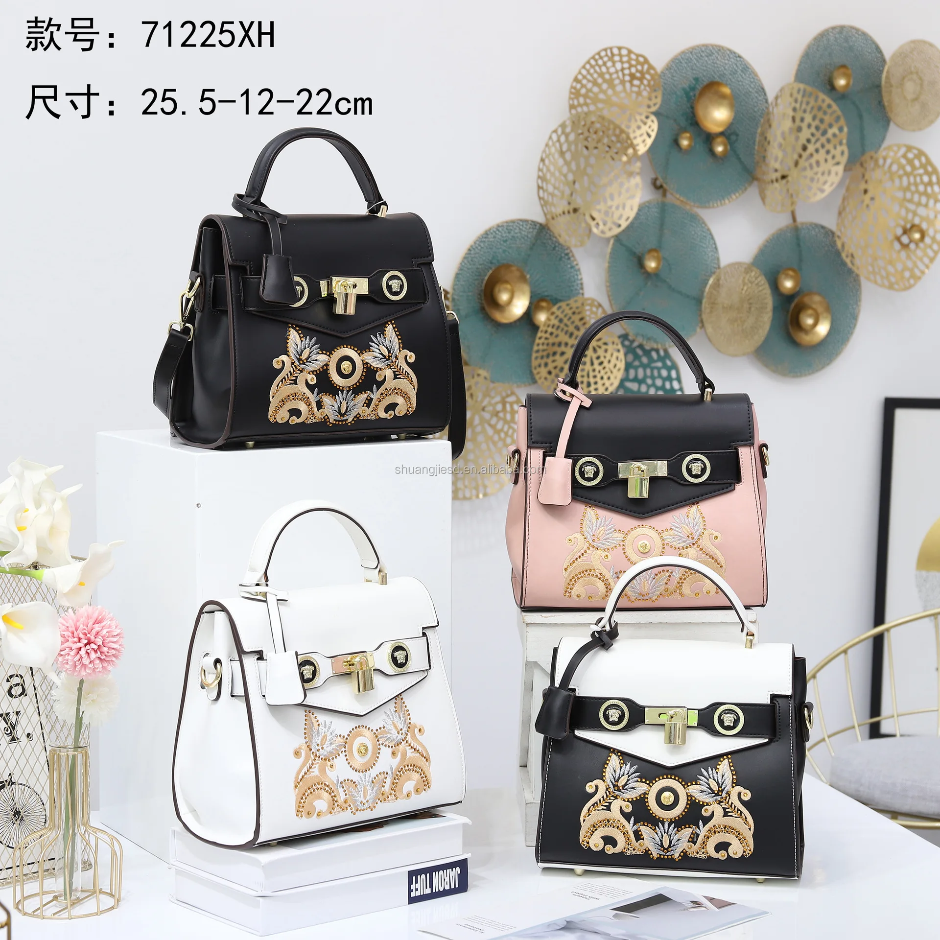 

Designer luxury fashion ladies bags women handbags tote lady fashion pu leather handbag, Optional