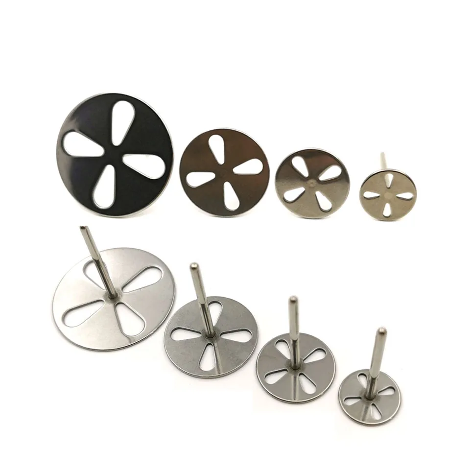 

Sanding Paper Stainless Steel Disc Mandrel 3/32" Metal Disk Nail Drill Bits Accessories 15mm 20mm 25mm 35mm