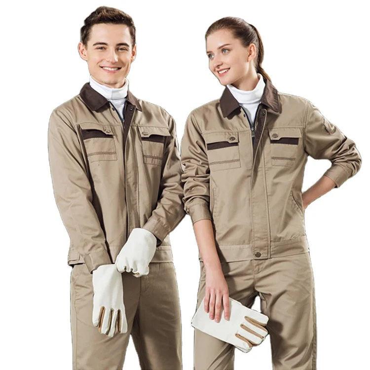 

Wholesale long sleeve work clothes uniform unisex clothing work clothes T shirt+ pants working suit