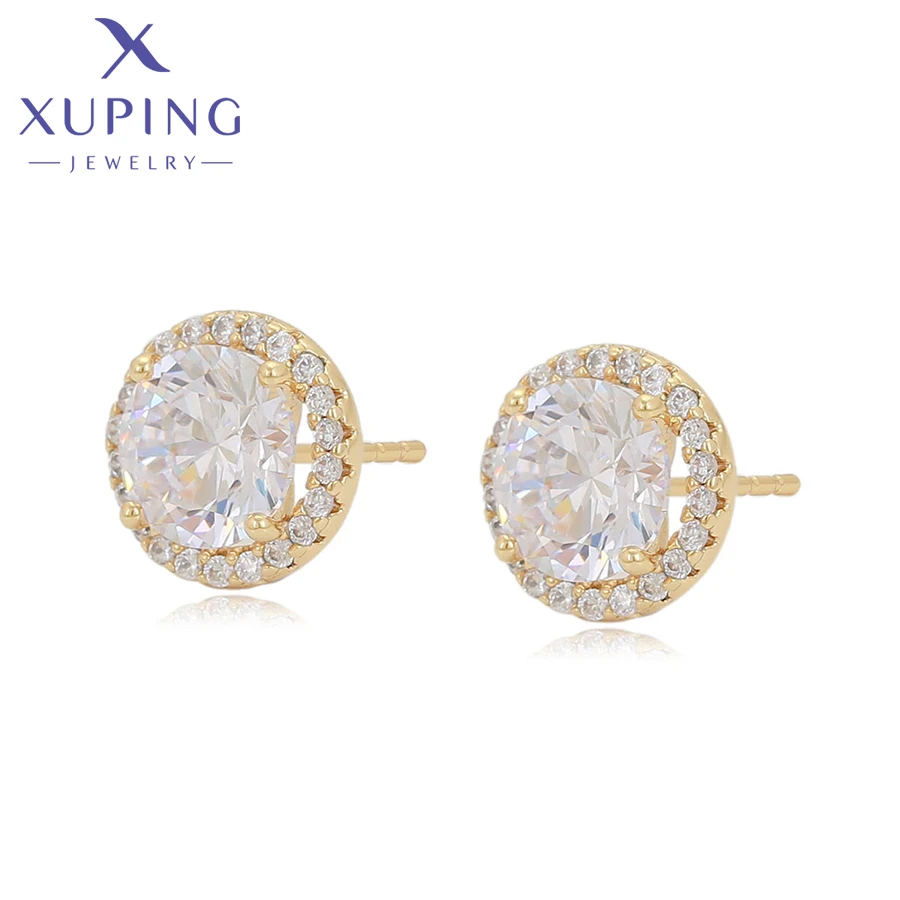 

X000712690 Xuping Jewelry fashion elegant earring 14K gold color Women daily popular daily gift ancient luxury royal earring