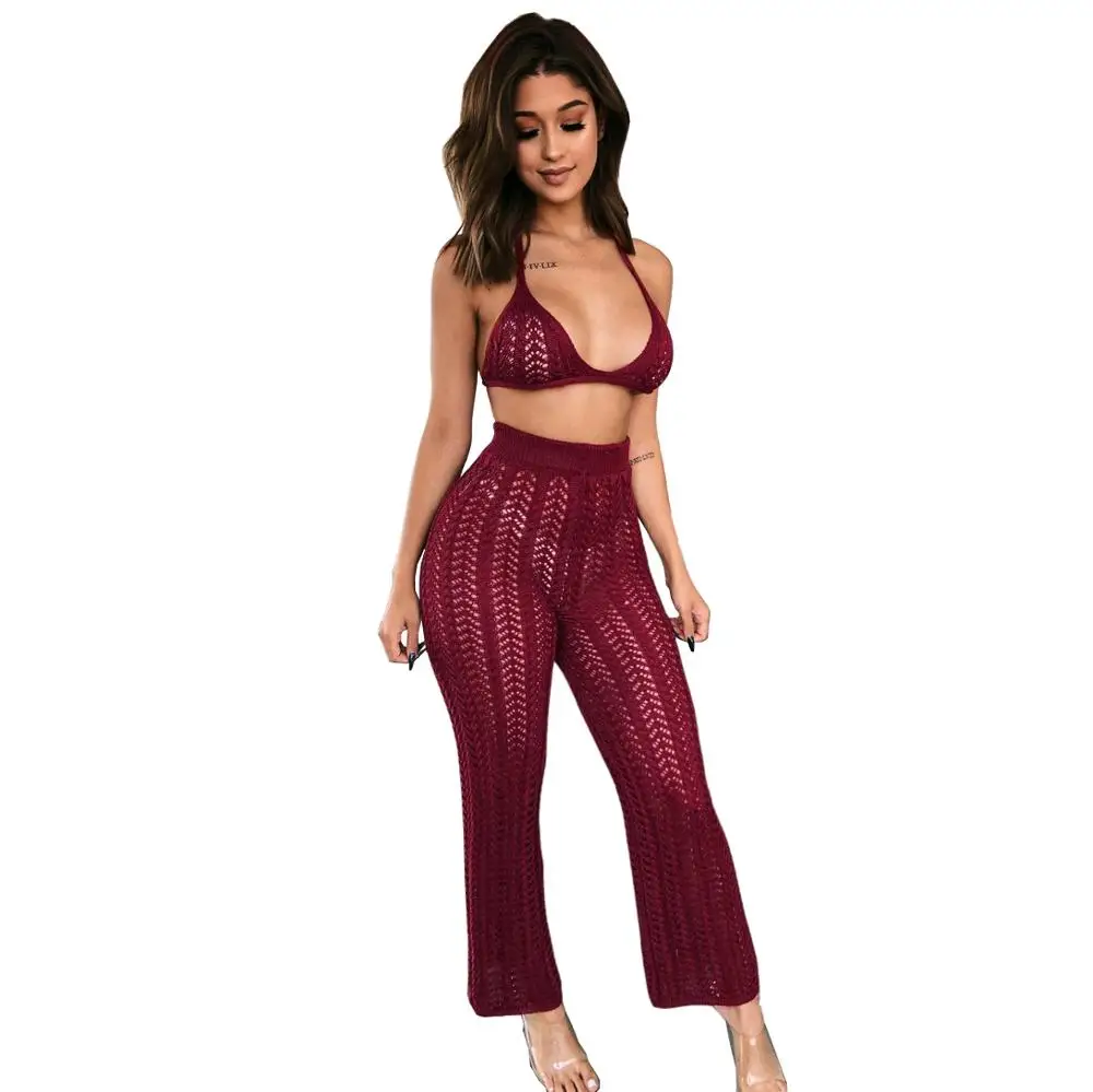 

Factory outlets in Europe and the United States sexy lace womens jumpsuits V neck two pieces backless jumpsuit, As pic