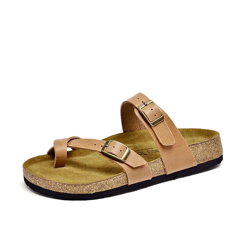 

Comfortable For Women Slides Cork Sole Flat Shoes Sandals, 3 colors