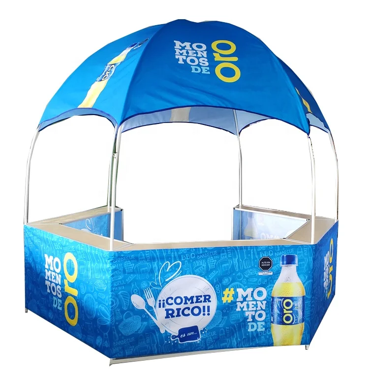 

Feamont Hot Sale 10x10 outdoor Exhibition Booth promotional portable kiosk dome tent for advertising events, White