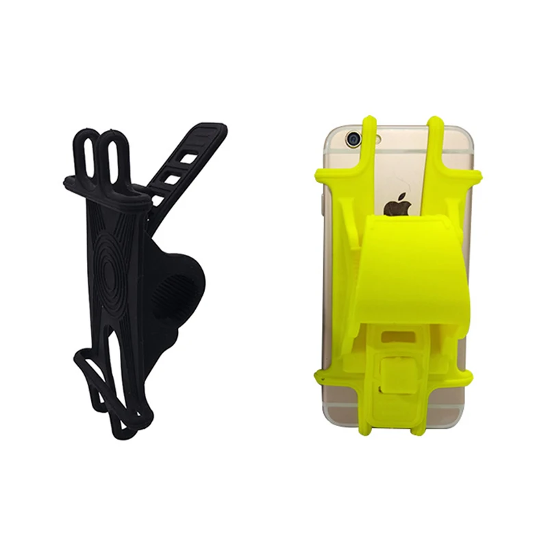 

Outdoor sports silica gel bicycle mobile phone bracket universal mobile phone installation with bicycle GPS clip universal, Customized color