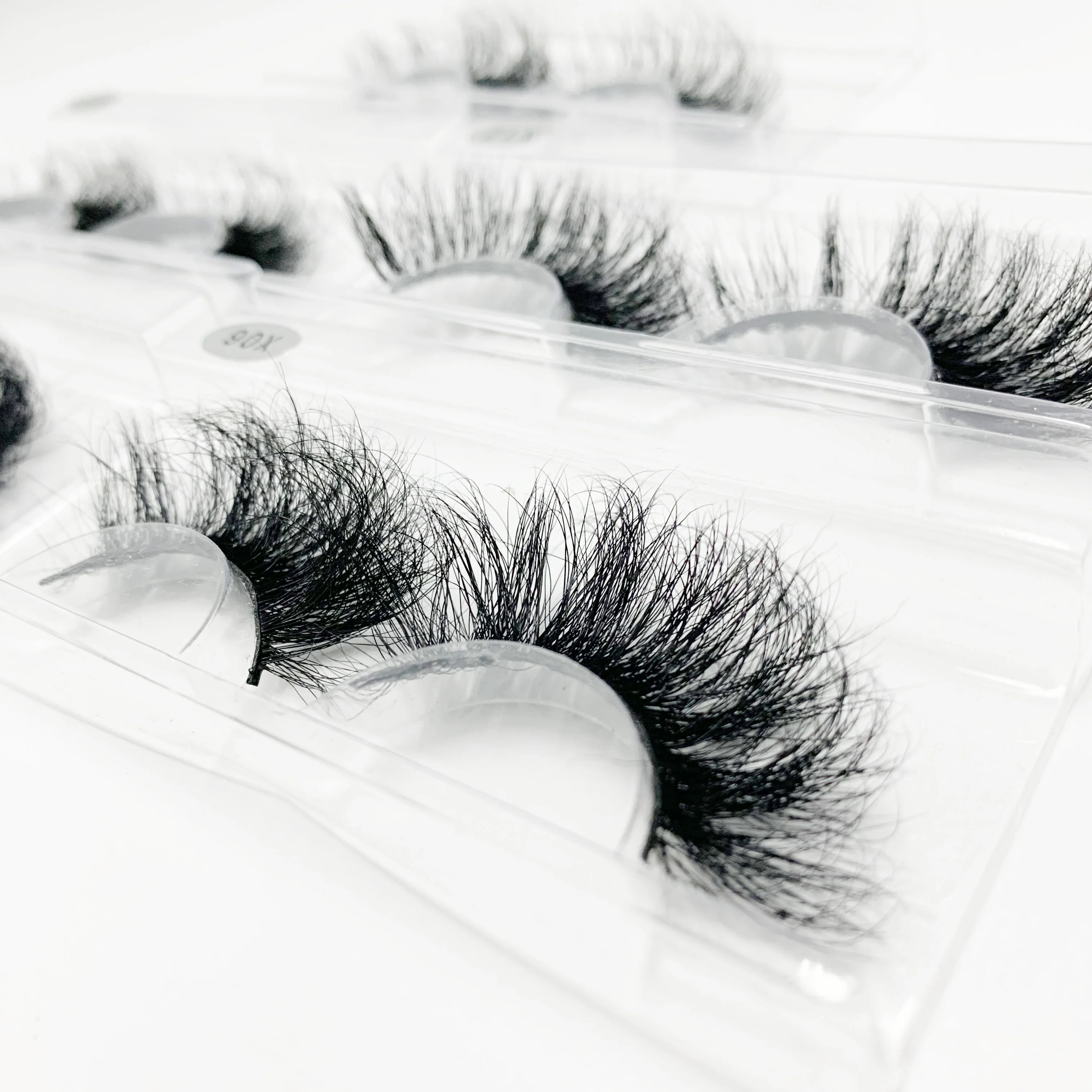 

2021 Free Shipping New 5 pairs 25mm natural false eyelashes fake lashes makeup Mink Lashes extension mink eyelashes