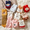 factory wholesale New Japanese corduroy cartoon bear three-dimensional thickened warm floor Coral fleece socks