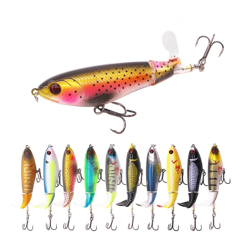 

Floating water fishing minnow lure 10.5cm 17g whopper plopper plastic hard lure, Various color