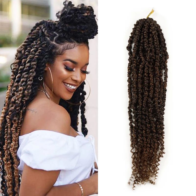 

VAST 20inch Passion Twist Crochet Hair Pre Looped Bohemian Braids For Passion Twist Synthetic Braiding Hair Extensions